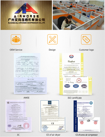 China Compressor Air Combined with Tank Smelting, Refining, Coke Oven Gas Recovery 7.5/10kw/HP 116psi 39cfm