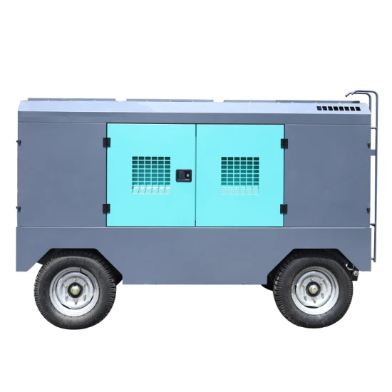 Preço do compressor de ar tipo parafuso giratório portátil para serviço pesado de motor diesel para martelo hidráulico, perfuração e compressor de ar industrial de mineração